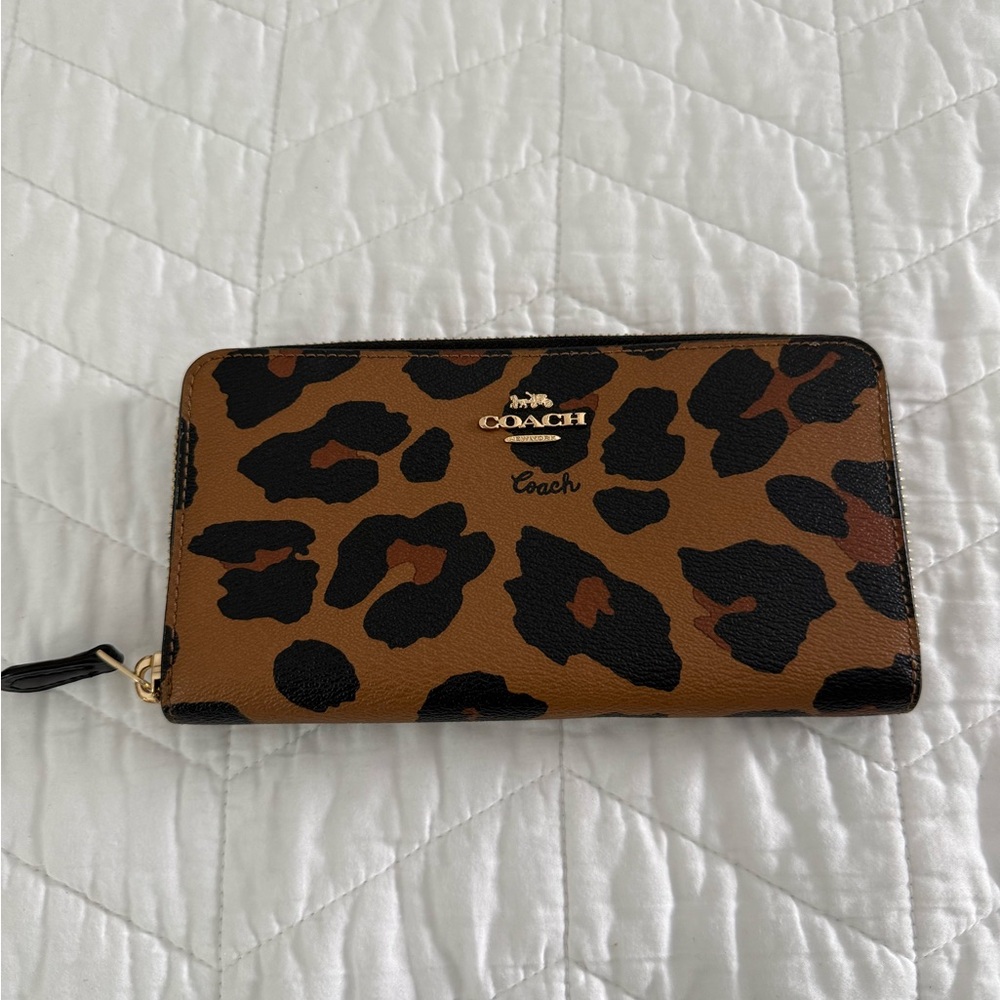 Coach Leopard Print Wallet